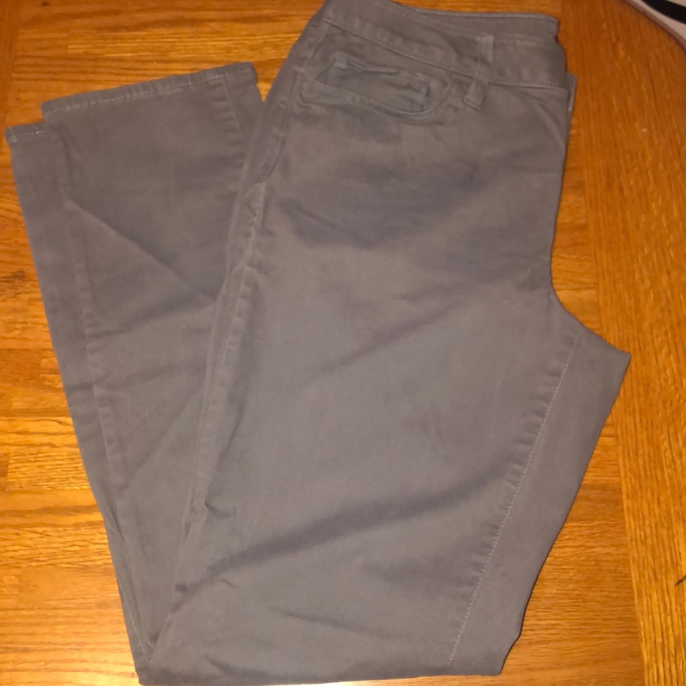 Ann Taylor Gray sateen pants